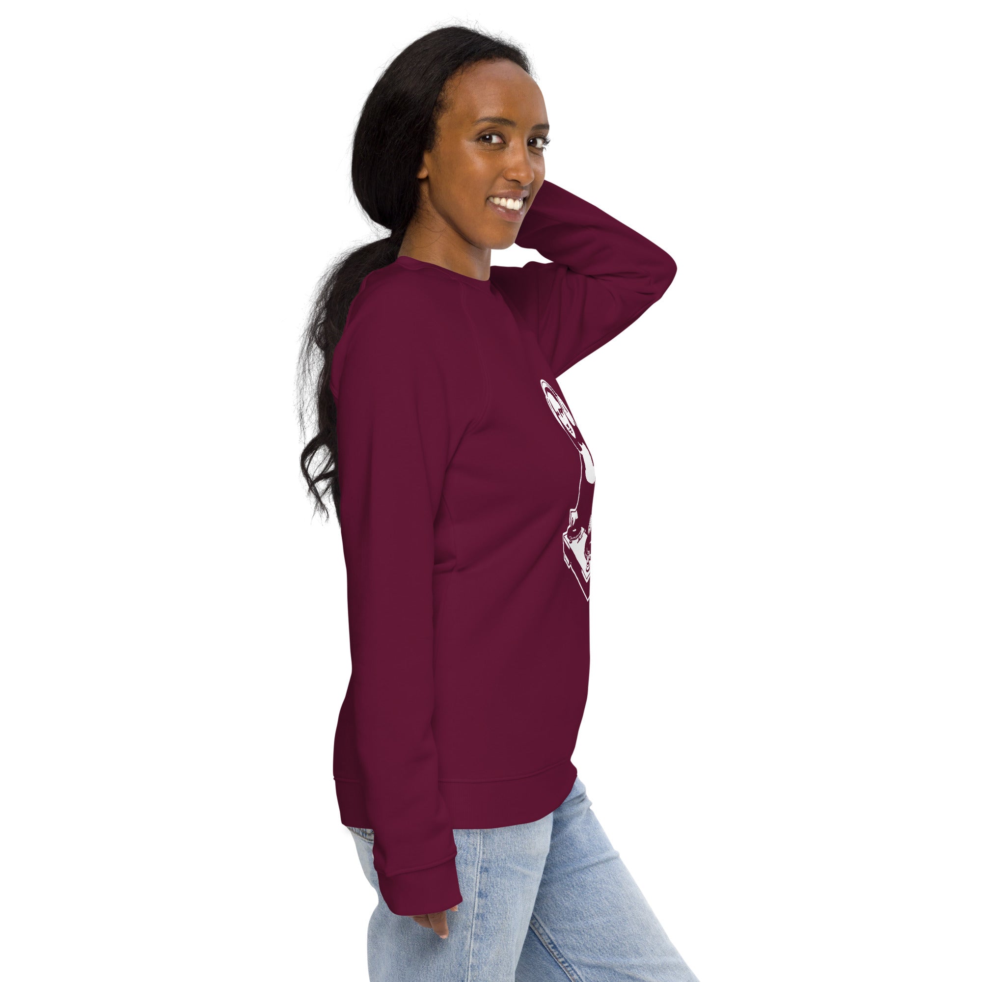 Unisex organic sweatshirt/Mona-Lisa-DJ - Enet Images