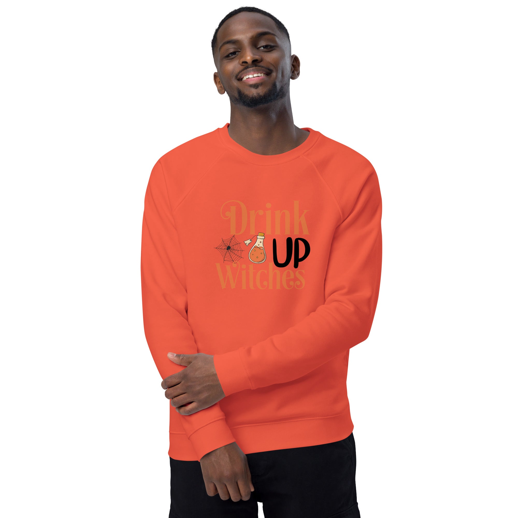 Unisex Organic Sweatshirt/Drink-Up-Withces-Halloween - Enet Images