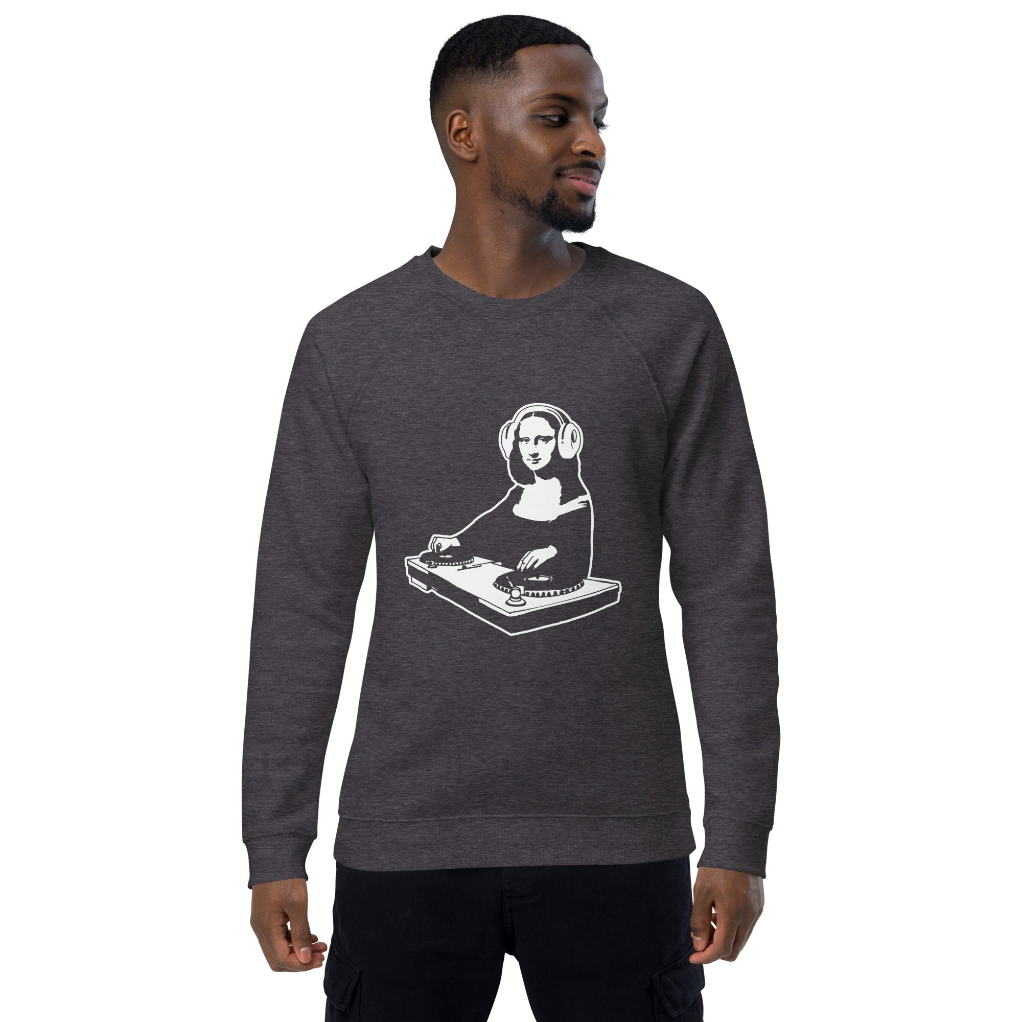 Unisex organic sweatshirt/Mona-Lisa-DJ - Enet Images