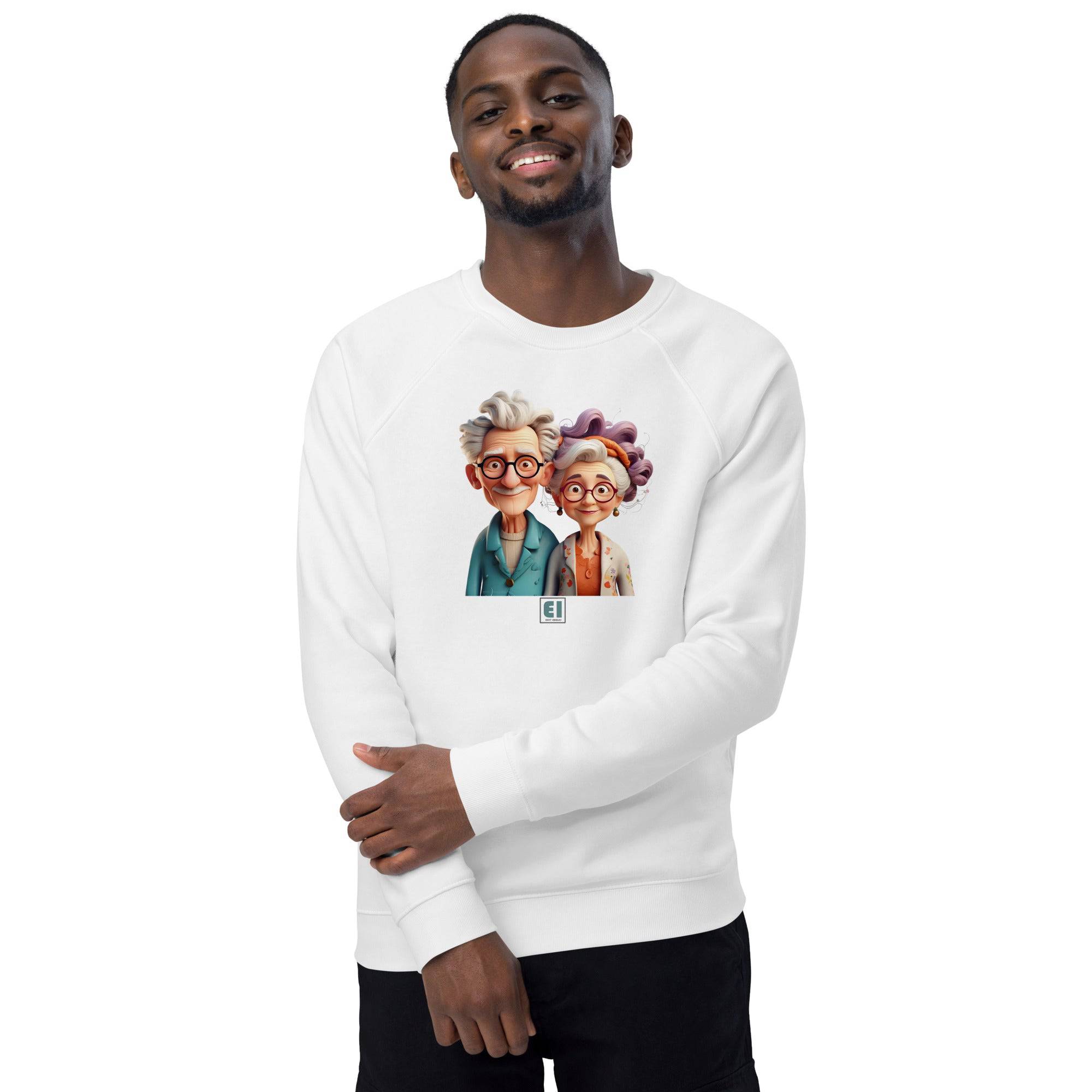 Unisex organic sweatshirt/Grandparents-Portrait - Enet Images