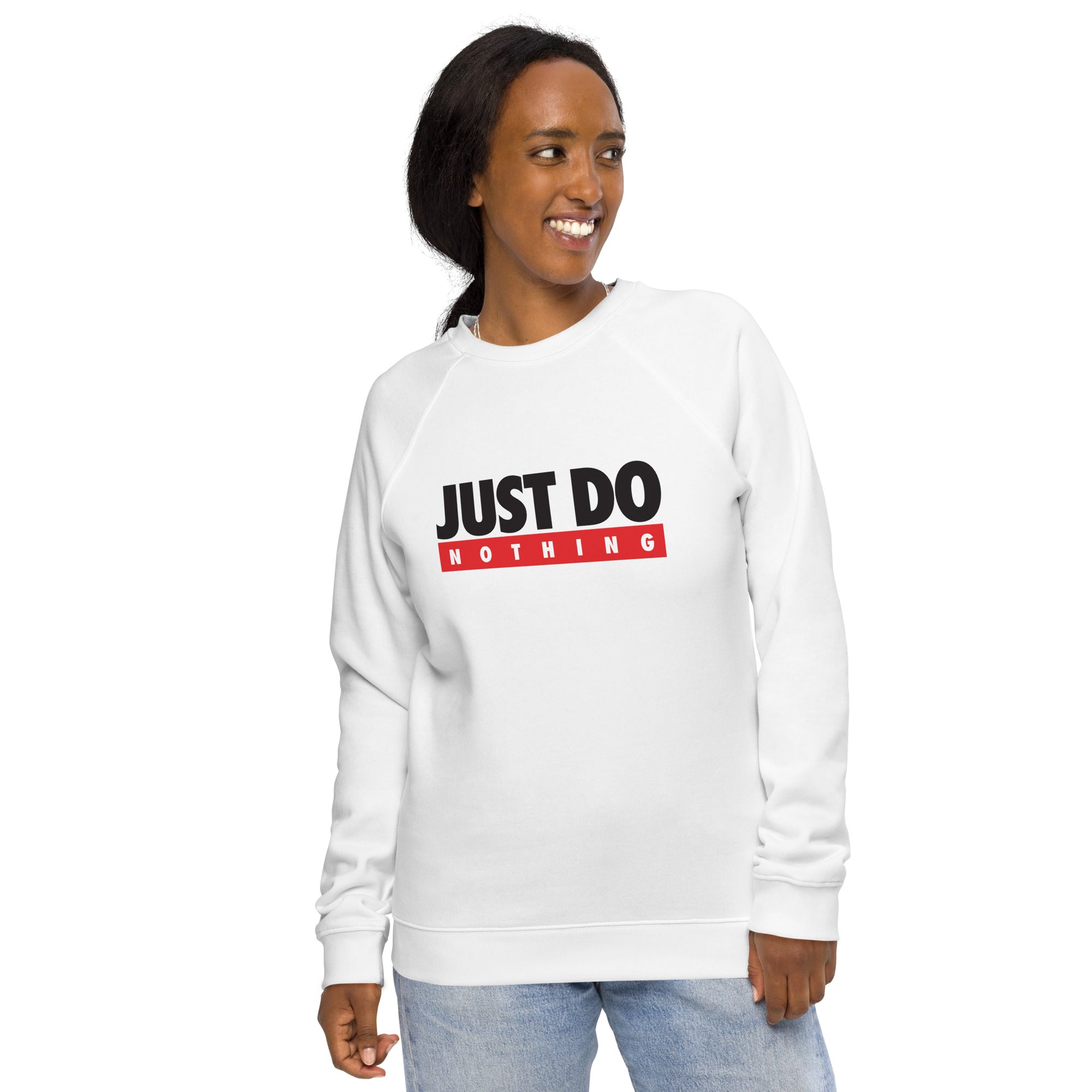 Unisex organic sweatshirt/Just-Do-Nothing - Enet Images