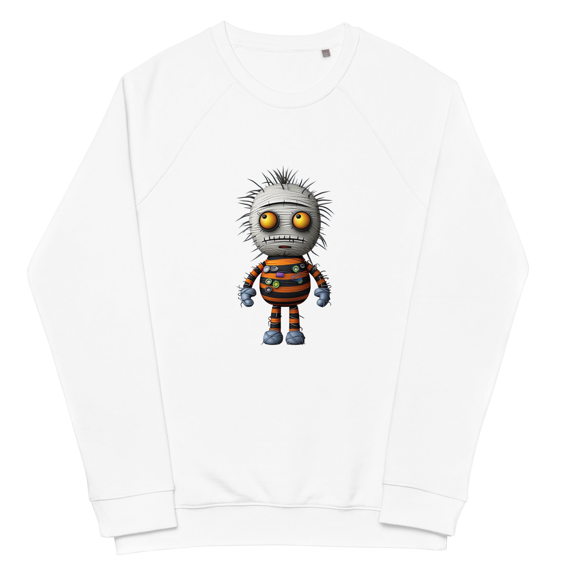 Unisex Organic Sweatshirt/Funny-Creepy-Doll - Enet Images