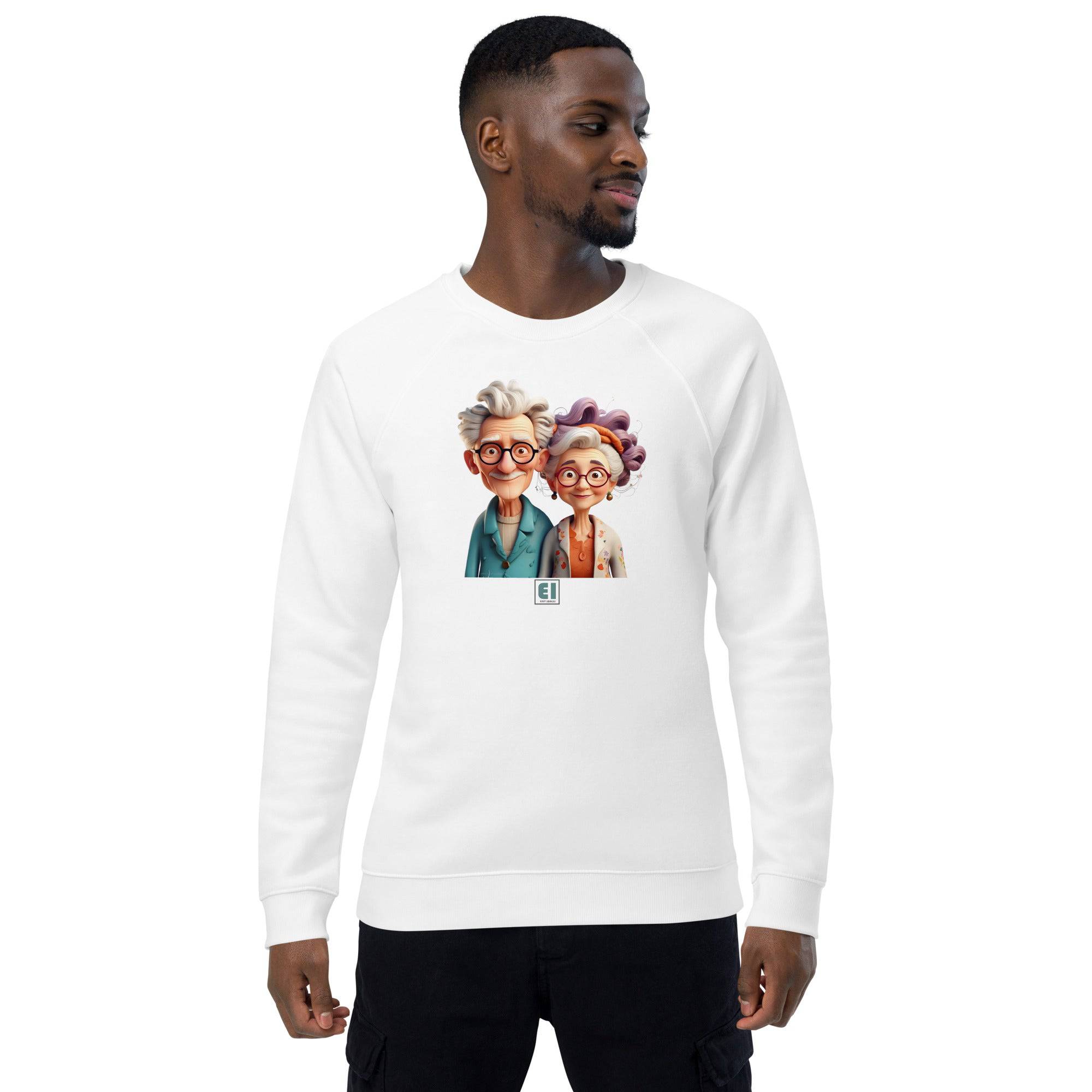 Unisex organic sweatshirt/Grandparents-Portrait - Enet Images