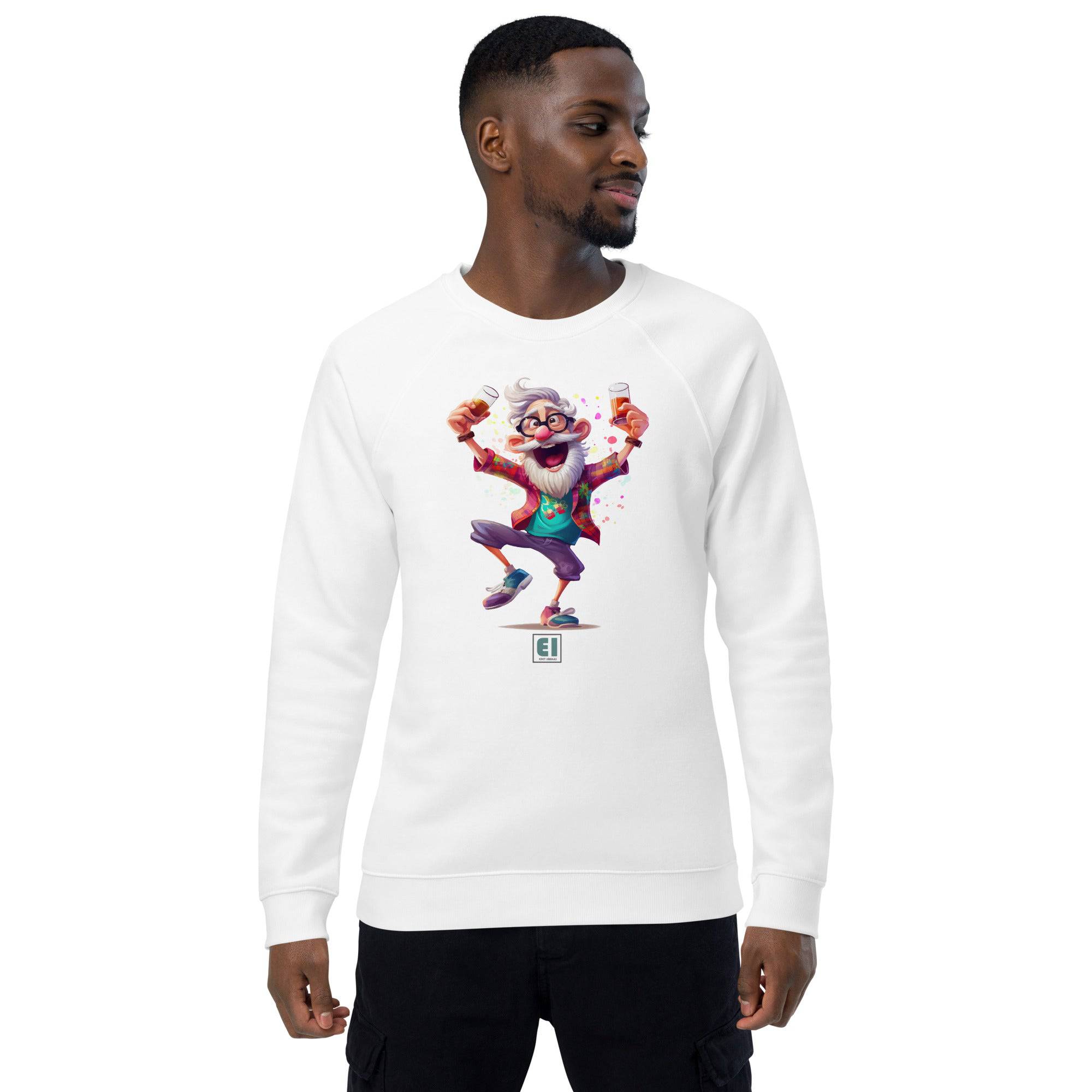 Unisex organic sweatshirt/Grandpa-Drinking - Enet Images