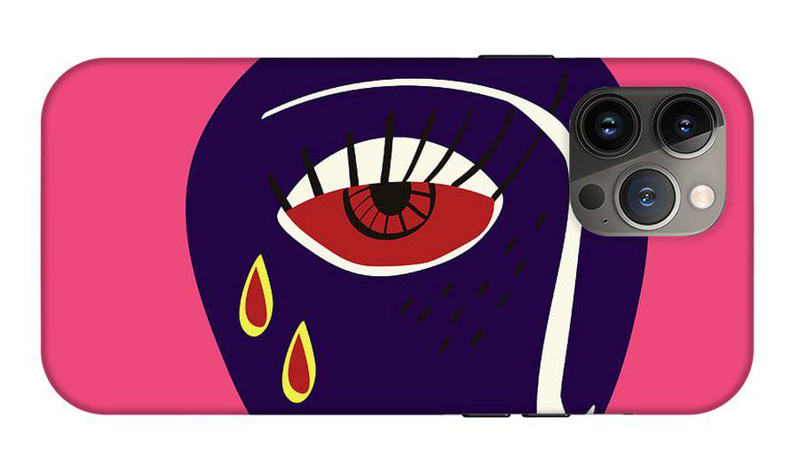 Abstract sad face - Phone Case - Enet Images