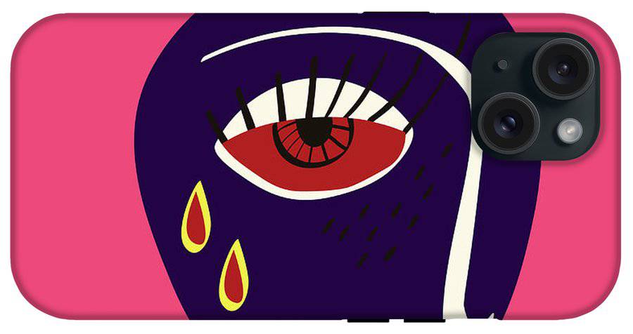 Abstract sad face - Phone Case - Enet Images