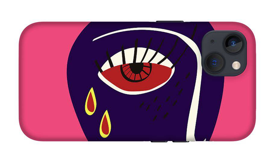 Abstract sad face - Phone Case - Enet Images