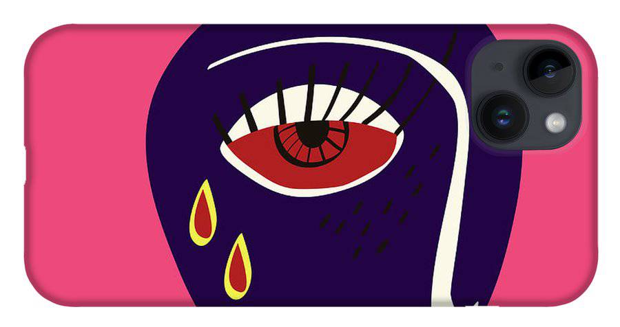 Abstract sad face - Phone Case - Enet Images