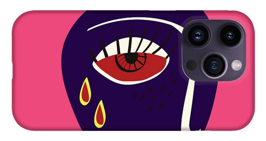 Abstract sad face - Phone Case - Enet Images