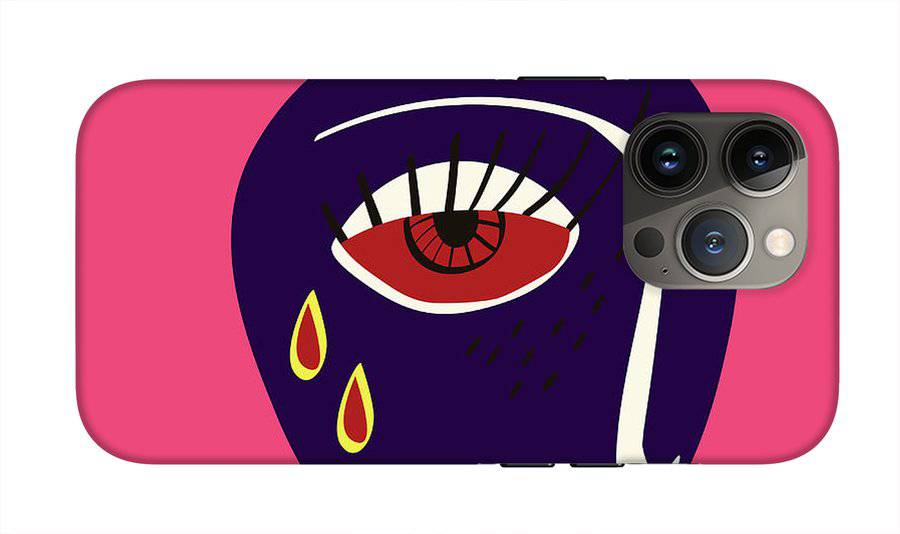 Abstract sad face - Phone Case - Enet Images