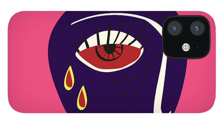 Abstract sad face - Phone Case - Enet Images
