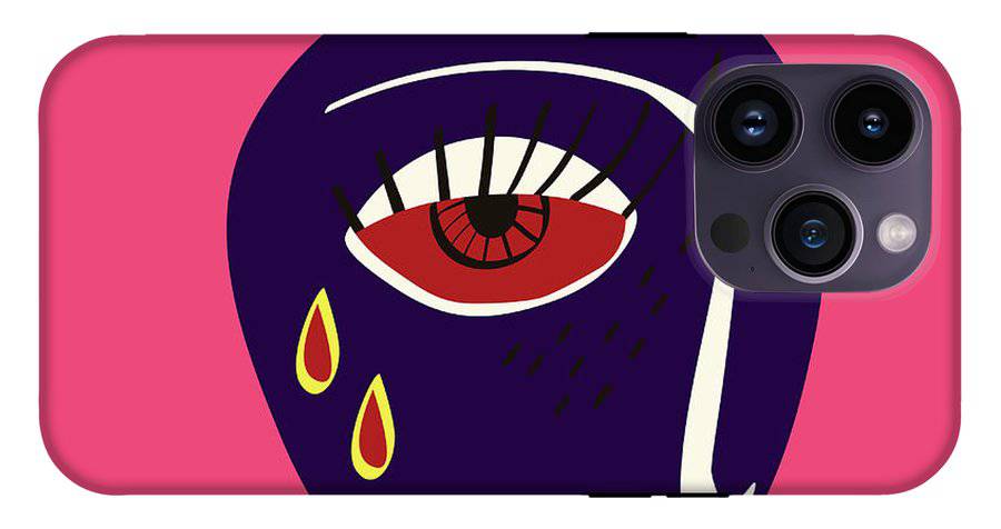 Abstract sad face - Phone Case - Enet Images