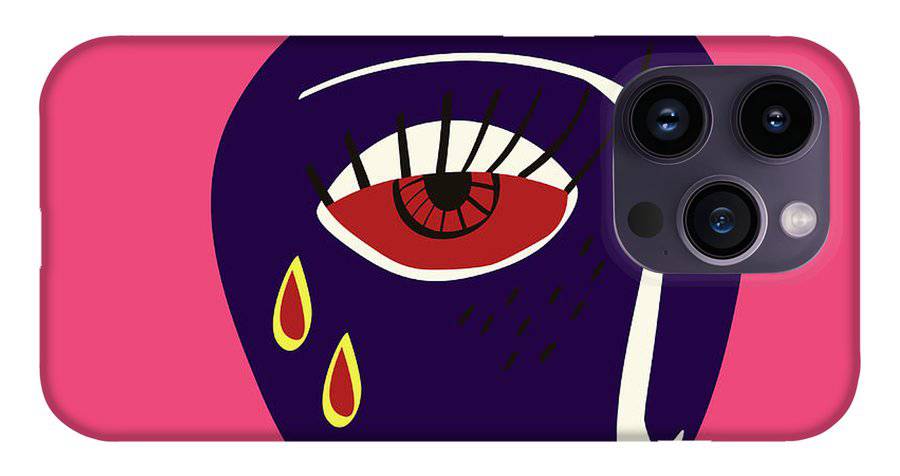 Abstract sad face - Phone Case - Enet Images