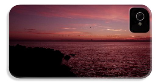 Flock Of Birds Against The Sunset - Phone Case - Enet Images