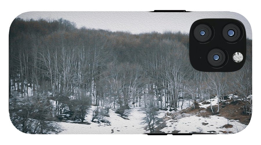 Forest Trees In Winter - Phone Case - Enet Images