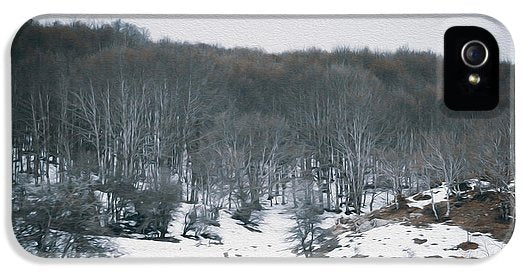 Forest Trees In Winter - Phone Case - Enet Images