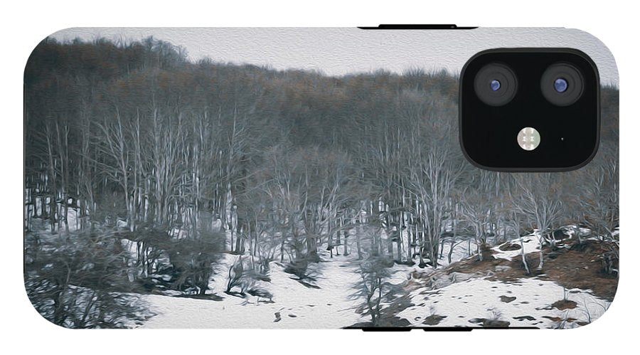 Forest Trees In Winter - Phone Case - Enet Images