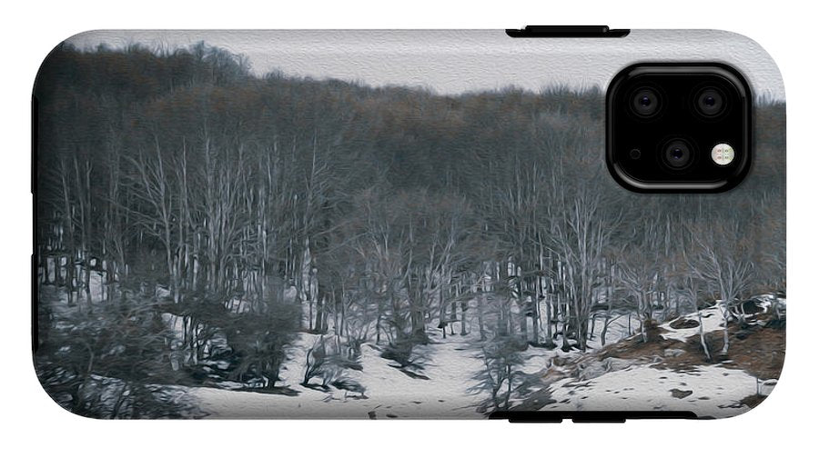 Forest Trees In Winter - Phone Case - Enet Images