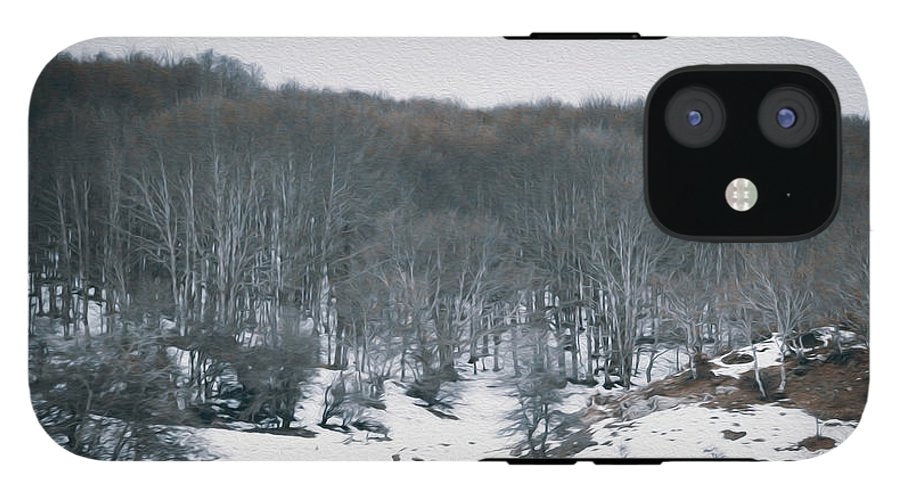 Forest Trees In Winter - Phone Case - Enet Images