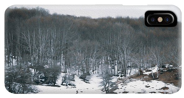 Forest Trees In Winter - Phone Case - Enet Images