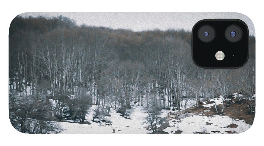Forest Trees In Winter - Phone Case - Enet Images