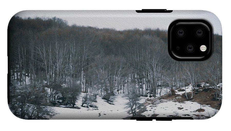 Forest Trees In Winter - Phone Case - Enet Images