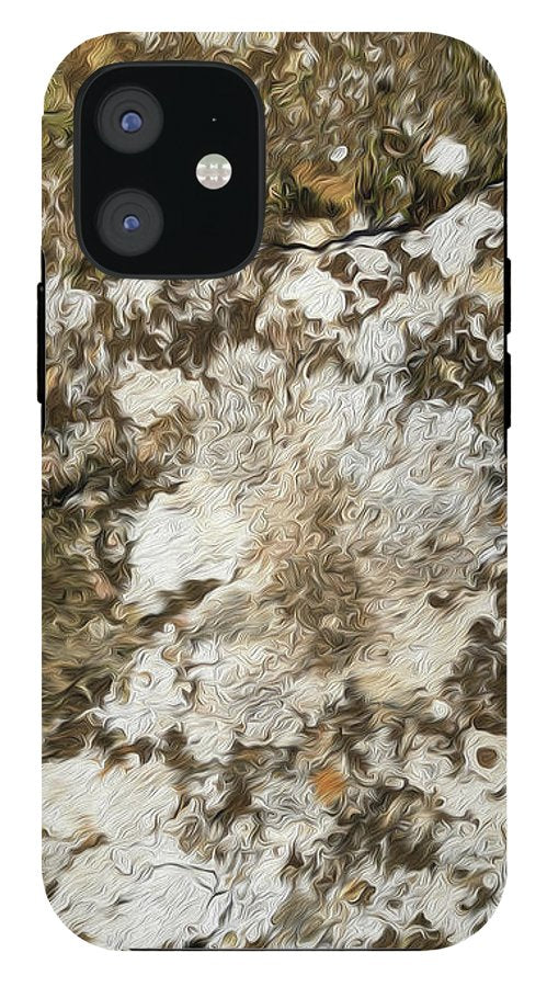 Natural Lichen On Stone-Oil Effect - Phone Case - Enet Images