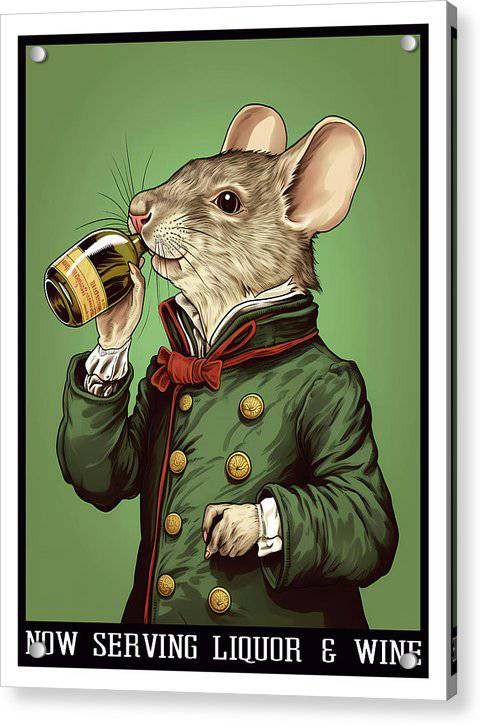 Now Serving Liquer - Acrylic Print - Enet Images