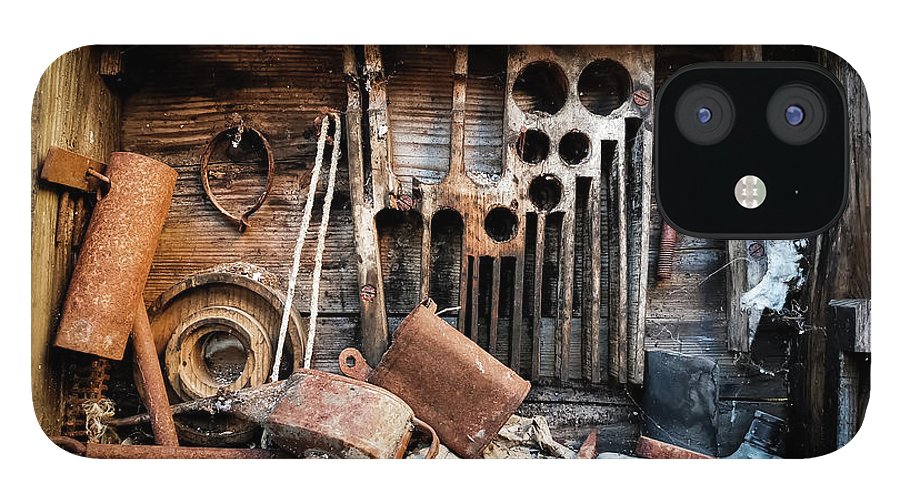 Old Tools In The Olive Grove - Phone Case - Enet Images