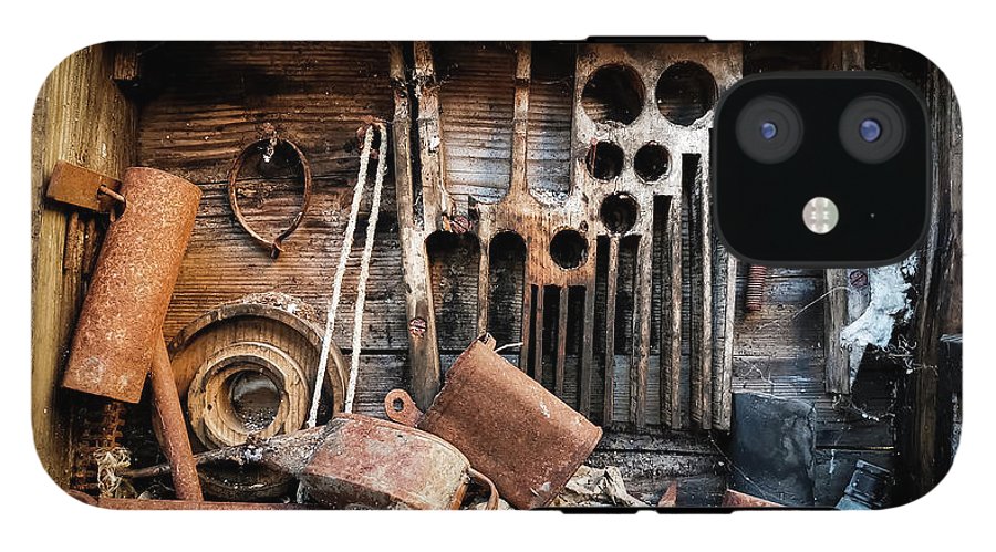 Old Tools In The Olive Grove - Phone Case - Enet Images