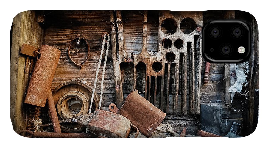 Old Tools In The Olive Grove - Phone Case - Enet Images
