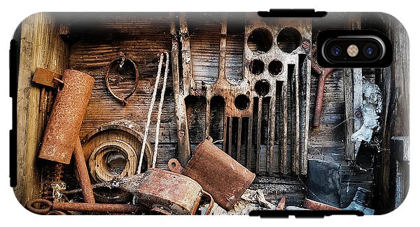 Old Tools In The Olive Grove - Phone Case - Enet Images