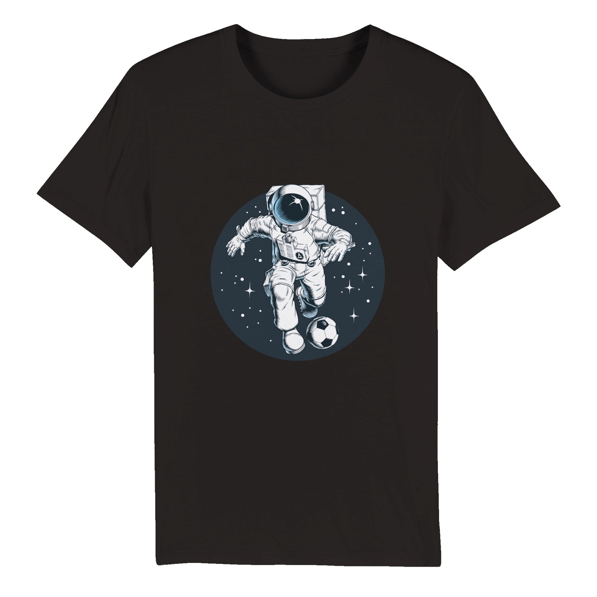 100% Organic Unisex T-shirt/Astronaut-Football - Enet Images