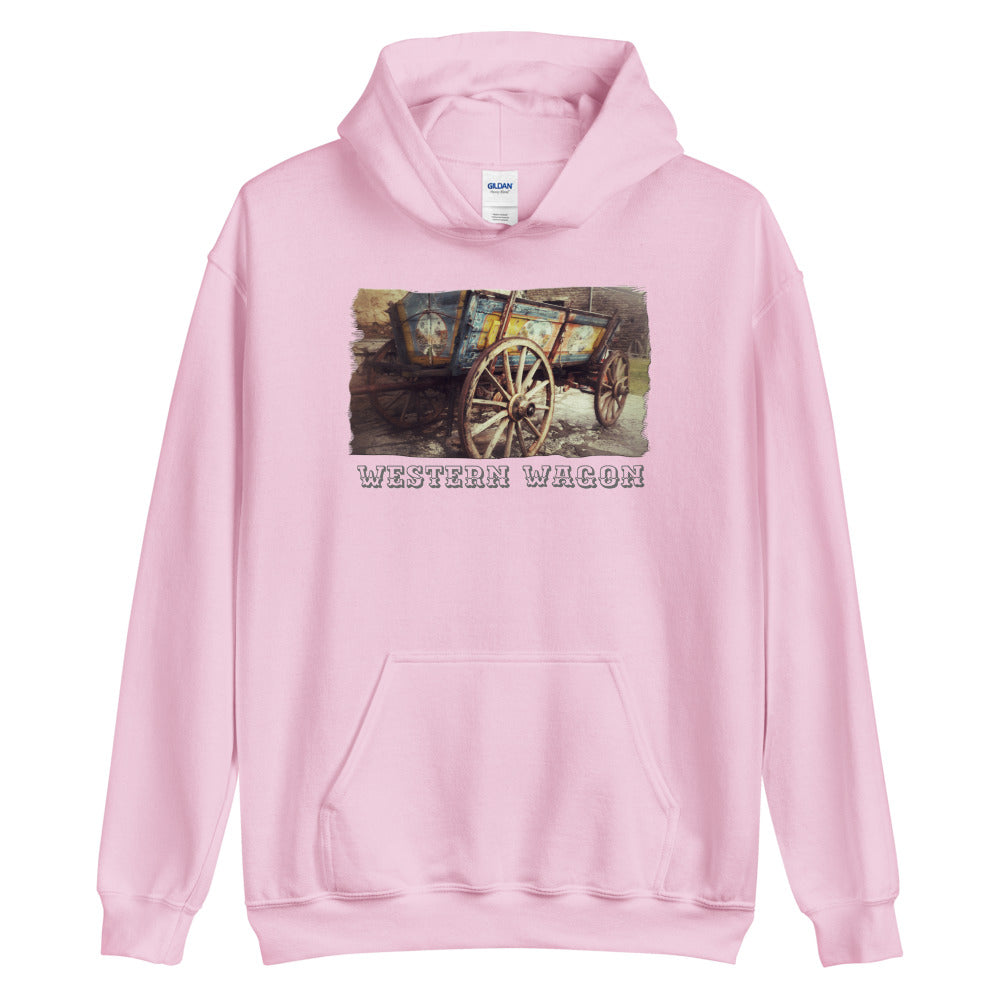 Unisex Hoodie/Western Wagon Colored/Personalized - Enet Images