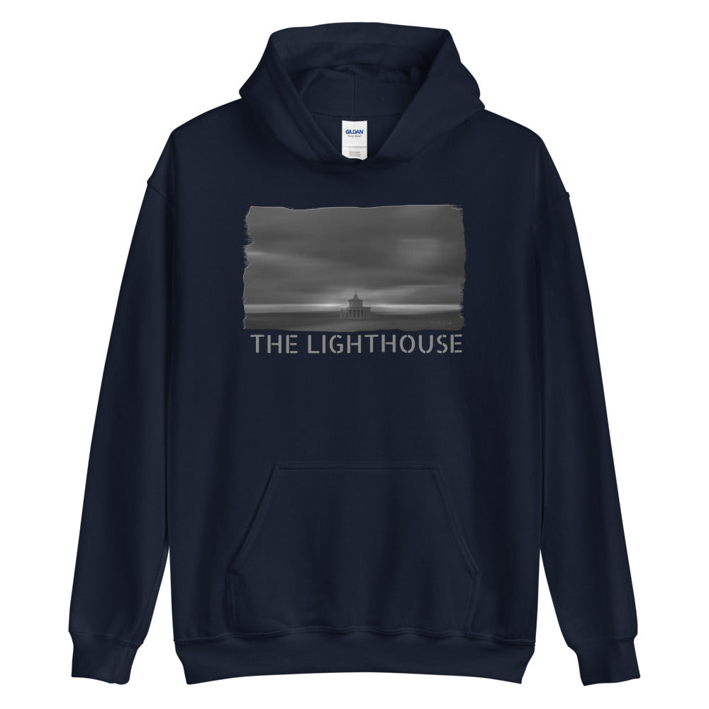 Unisex Hoodie/The Lighthouse B&W/Personalized - Enet Images