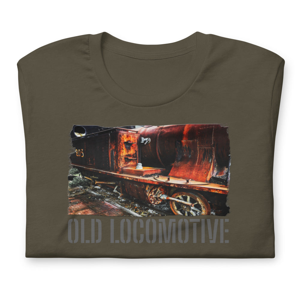 Short-Sleeve Unisex T-Shirt/Old Locomotive/Personalized - Enet Images