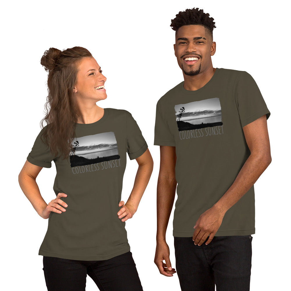 Short-Sleeve Unisex T-Shirt/Colorless Sunset/Personalized - Enet Images