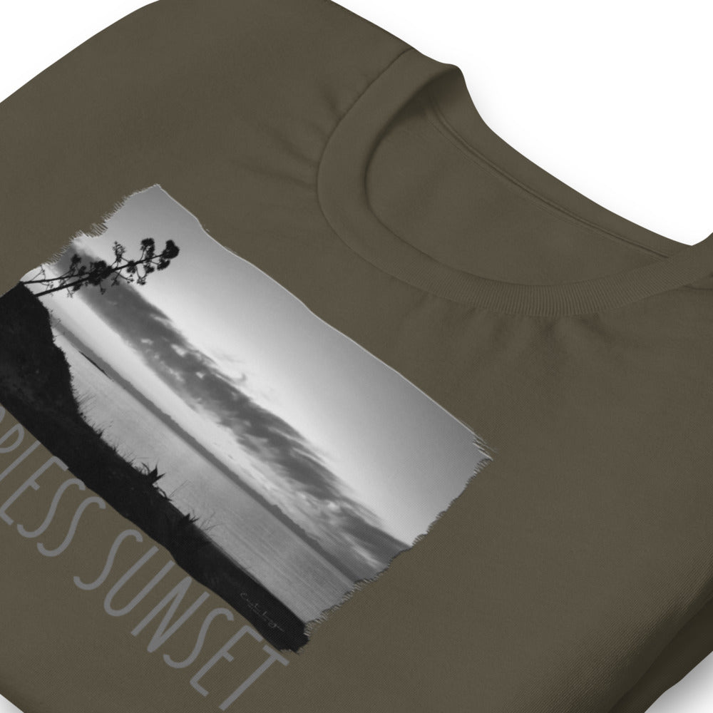 Short-Sleeve Unisex T-Shirt/Colorless Sunset/Personalized - Enet Images