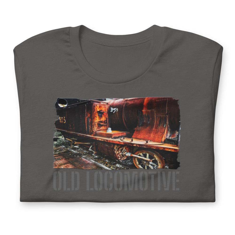 Short-Sleeve Unisex T-Shirt/Old Locomotive/Personalized - Enet Images