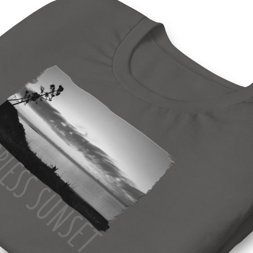 Short-Sleeve Unisex T-Shirt/Colorless Sunset/Personalized - Enet Images