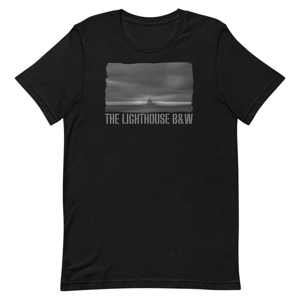 Short-Sleeve Unisex T-Shirt/The Lighthouse B&W/Personalized - Enet Images