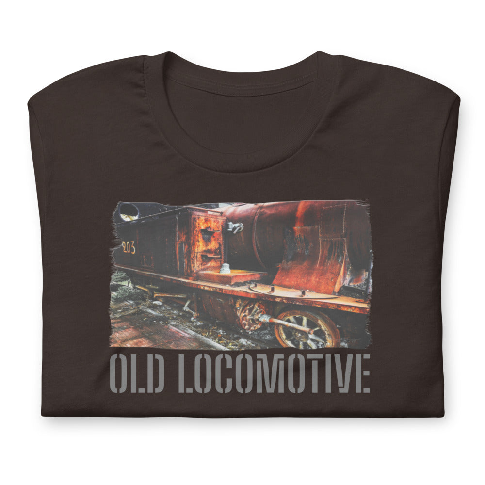 Short-Sleeve Unisex T-Shirt/Old Locomotive/Personalized - Enet Images