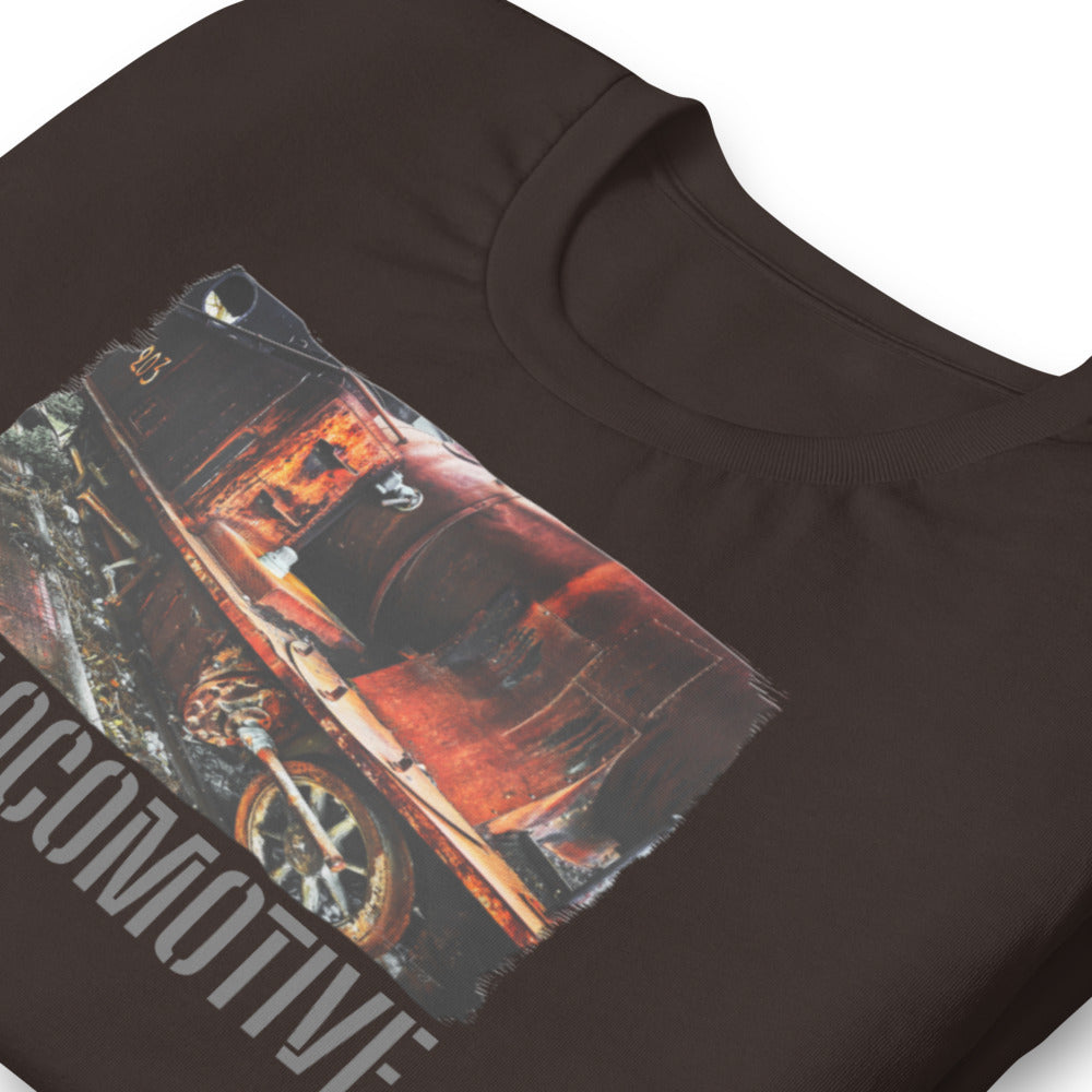 Short-Sleeve Unisex T-Shirt/Old Locomotive/Personalized - Enet Images
