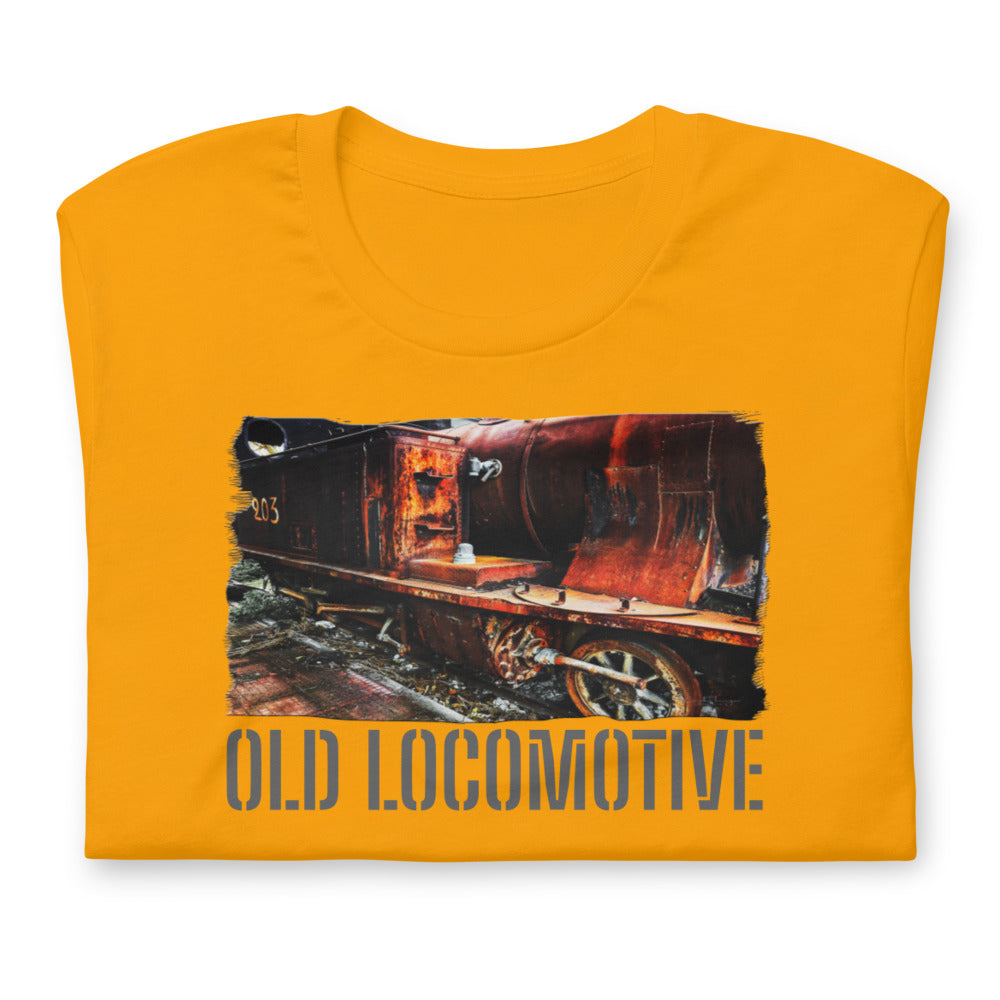 Short-Sleeve Unisex T-Shirt/Old Locomotive/Personalized - Enet Images