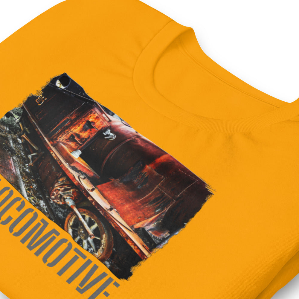Short-Sleeve Unisex T-Shirt/Old Locomotive/Personalized - Enet Images