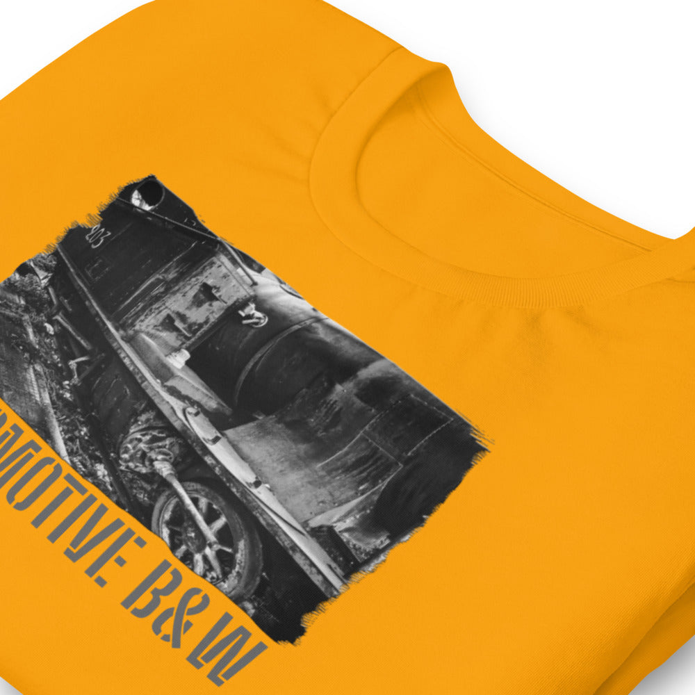 Short-Sleeve Unisex T-Shirt/Locomotive B&W/Personalized - Enet Images