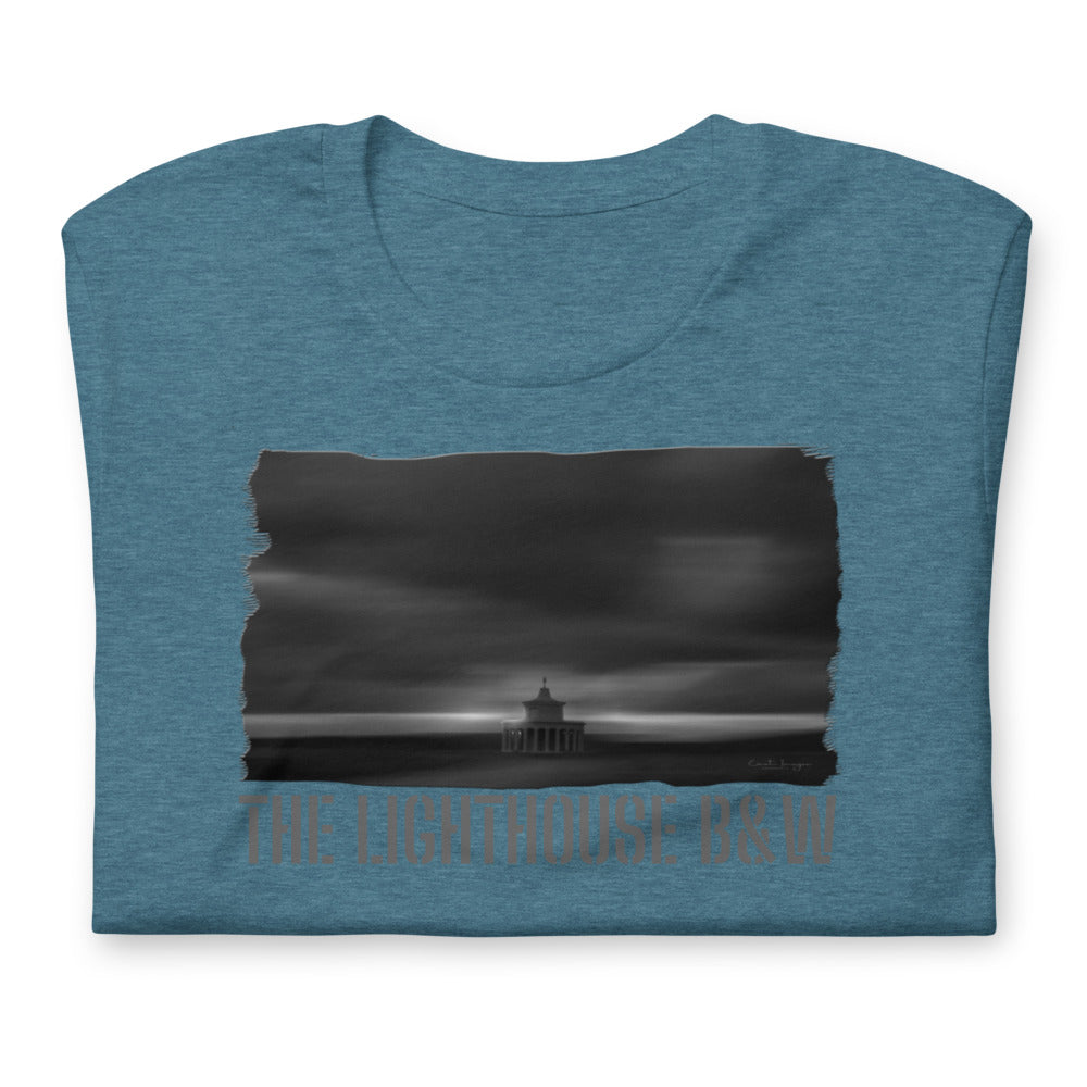 Short-Sleeve Unisex T-Shirt/The Lighthouse B&W/Personalized - Enet Images