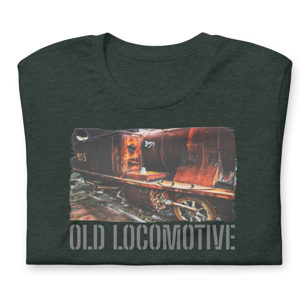 Short-Sleeve Unisex T-Shirt/Old Locomotive/Personalized - Enet Images