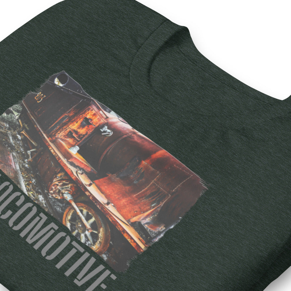 Short-Sleeve Unisex T-Shirt/Old Locomotive/Personalized - Enet Images