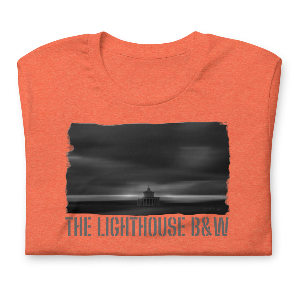 Short-Sleeve Unisex T-Shirt/The Lighthouse B&W/Personalized - Enet Images